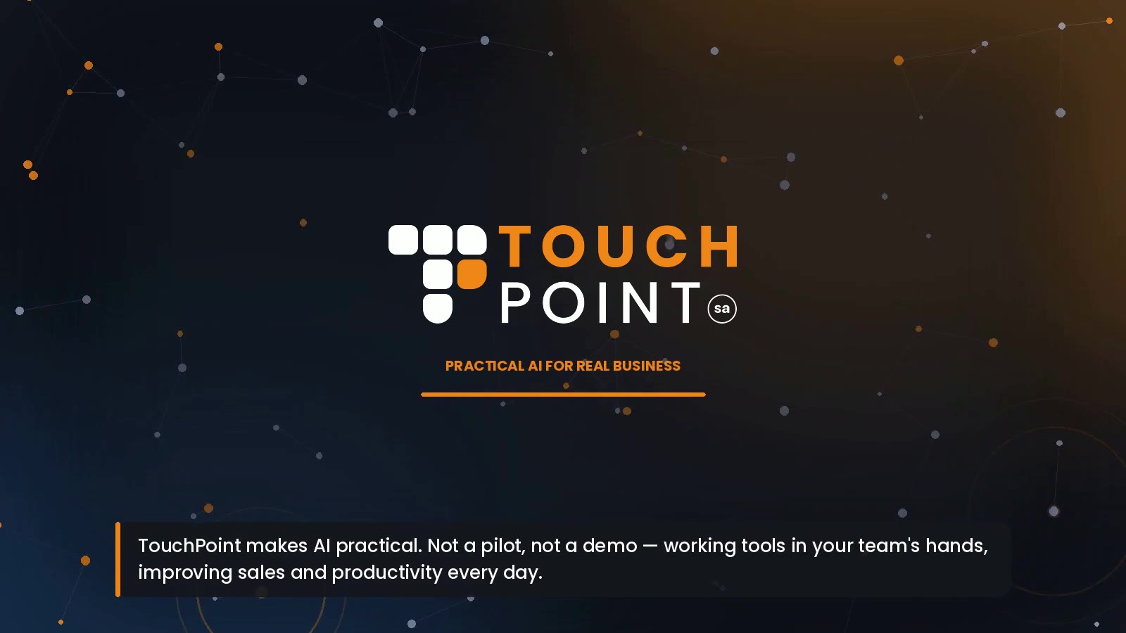 TouchPoint AI enablement film